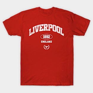 Liverpool England Vintage Mono T-Shirt